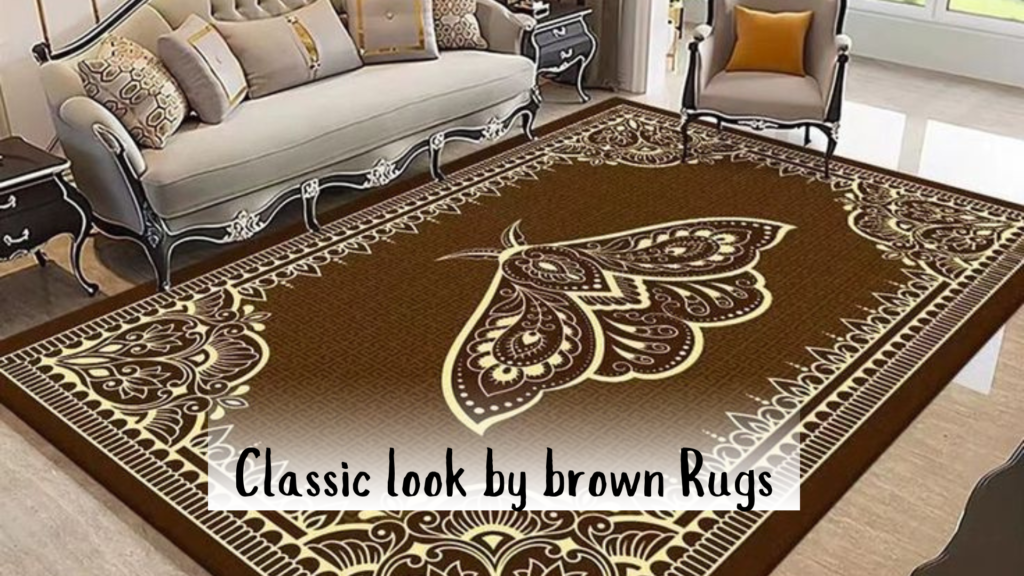 Dark Brown Modern Rugs for living room