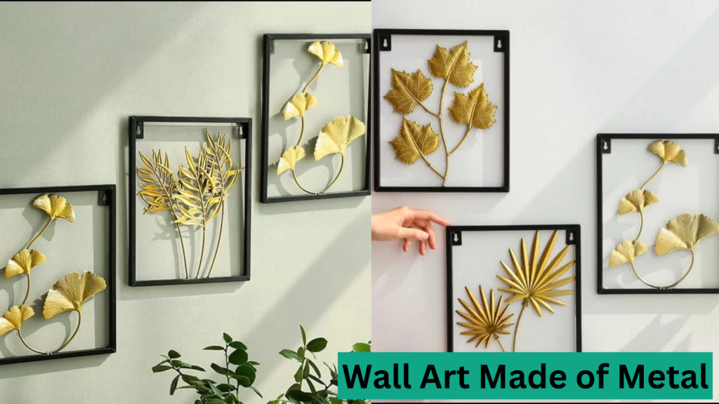 flower art of metal on walls