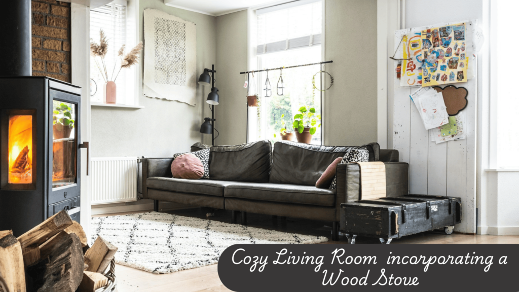 Cozy Living Room by incorporating a burning Stove burning stove in a living room