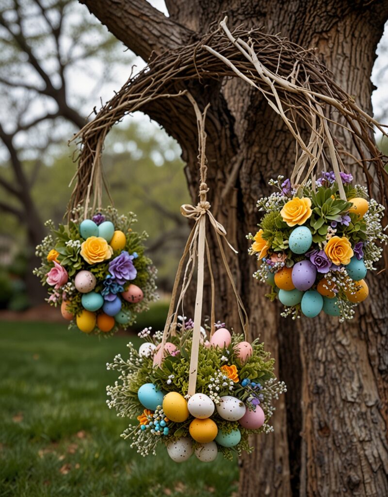 nature outdor easter decor twighs plants