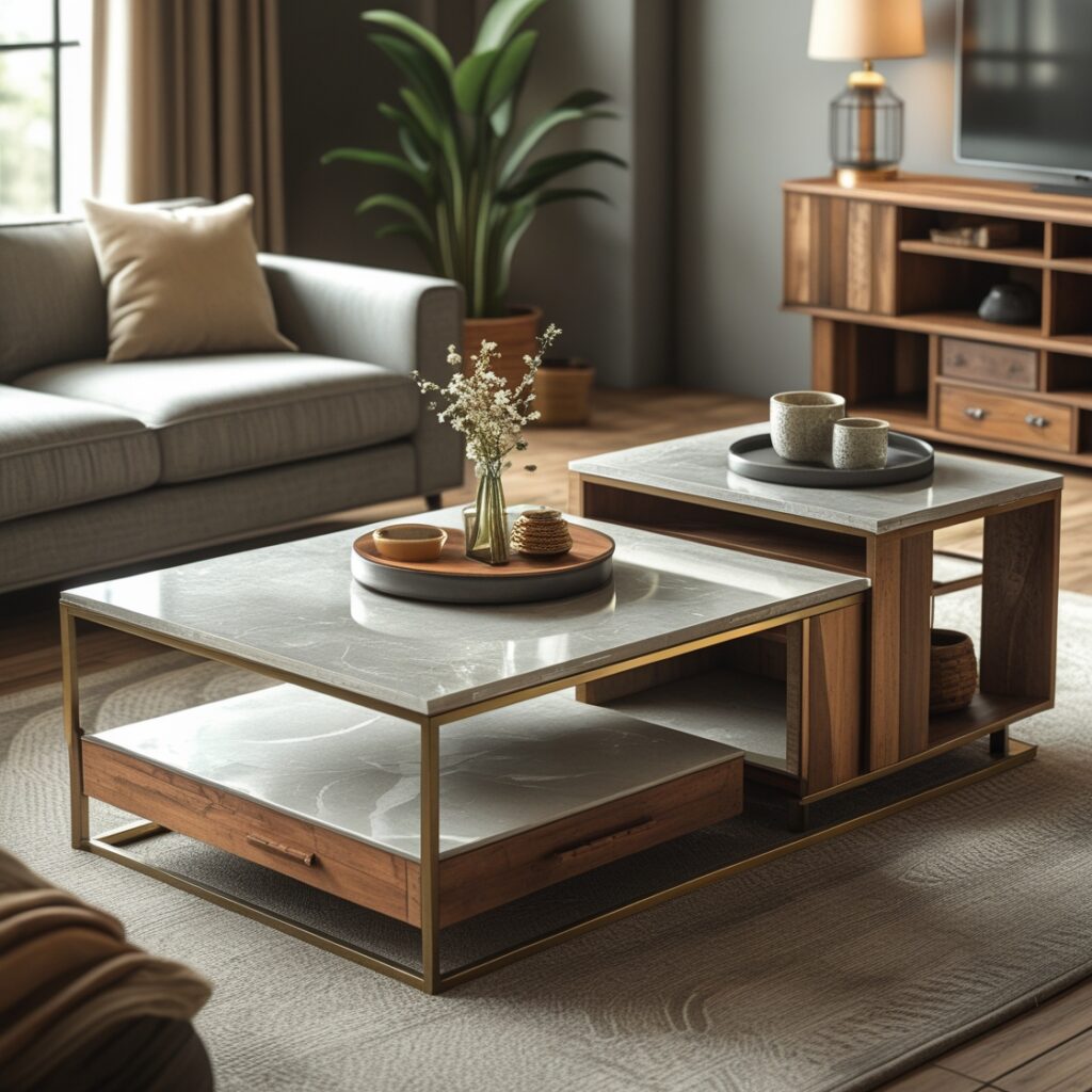 curved table with soft edges
